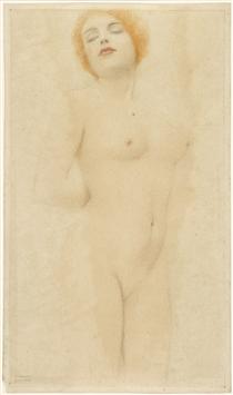 Aktstudie - Fernand Khnopff