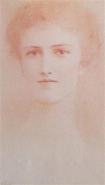 Baroness Fernand van der Bruggen - Fernand Khnopff