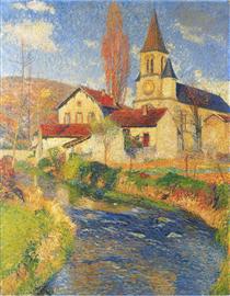 Church by the River - Henri Martin