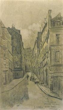 Vieux Paris, Quartier St Victor, La Rue Des Boulangers - Fernand Combes