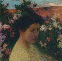 In Flowers - Henri Martin