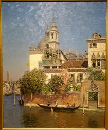 Near the Grand Canal, Venice - Martín Rico y Ortega