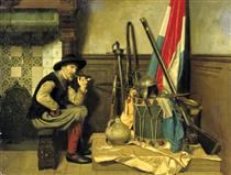 The Smoking Soldier - Pieter Alardus Haaxman