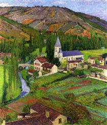 The Church at Labastide - Henri Martin